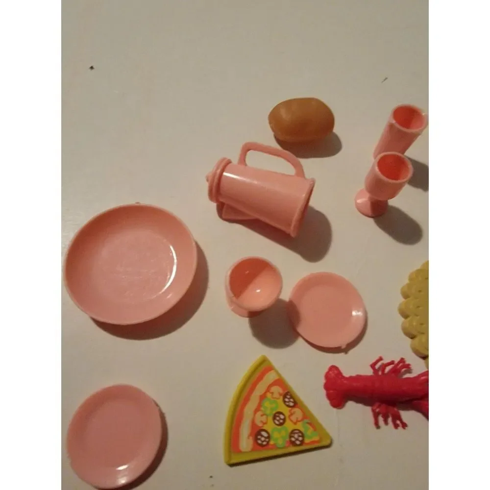 Vintage Lot Of 15+ Barbie Doll‎ Miscellaneous Accessories Kitchen Food Beverage